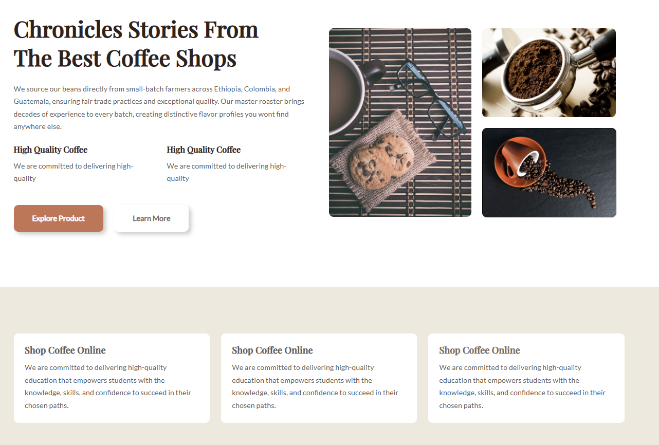 WENS Coffee sourcing story and gallery